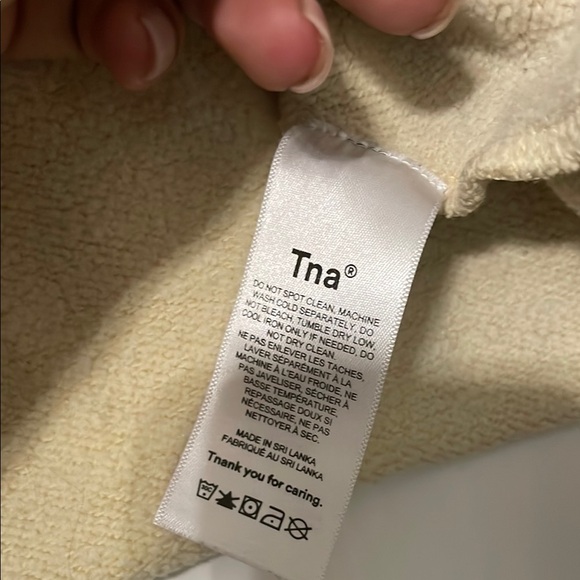 TNA Cream Boxy Cropped Sweatshirt - Picture 4 of 6